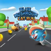 Blue Mushroom Cat Run